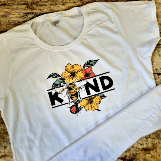 Womens Bee Kind Jersey T-shirt